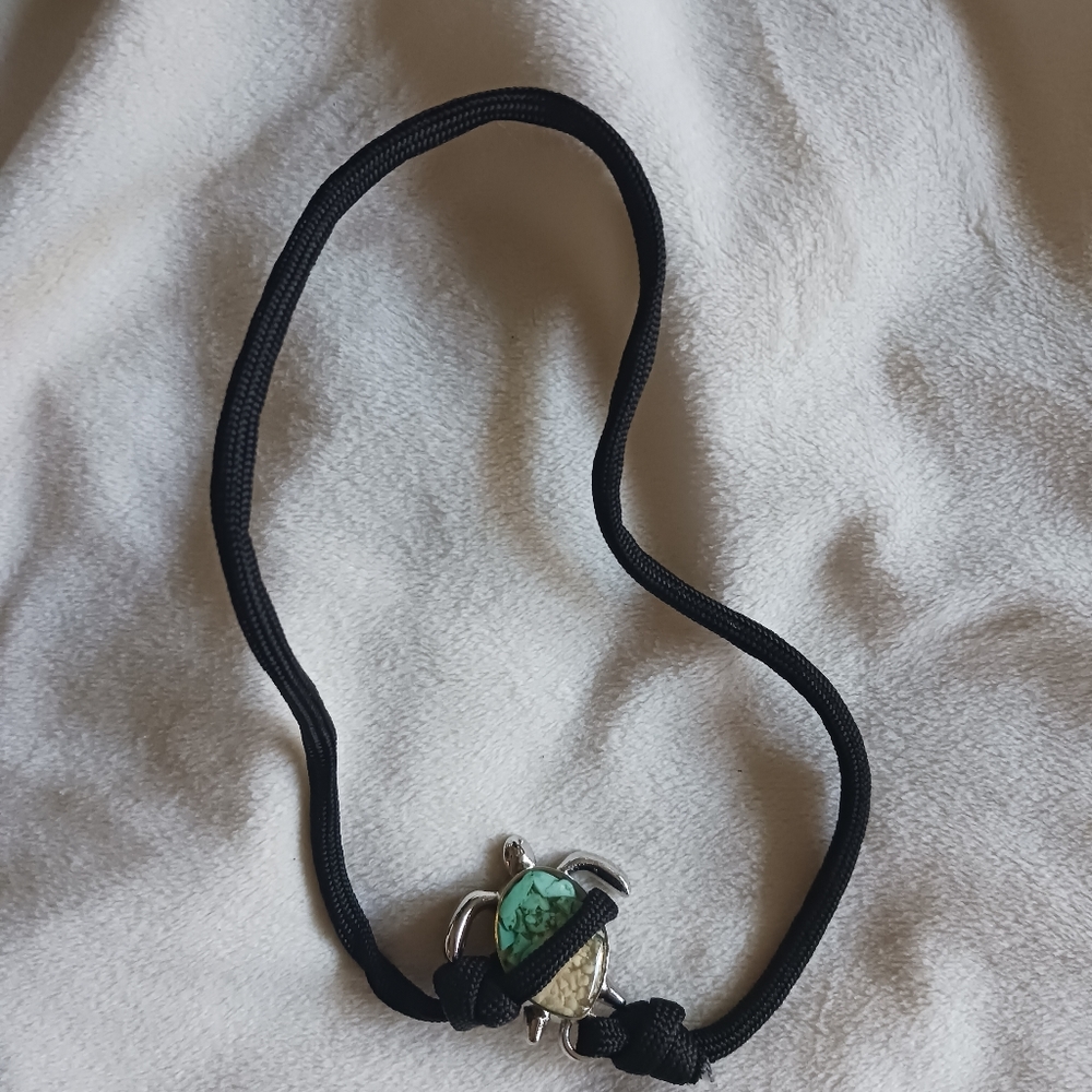 Teal Turquoise Blend Turtle Bracelet
